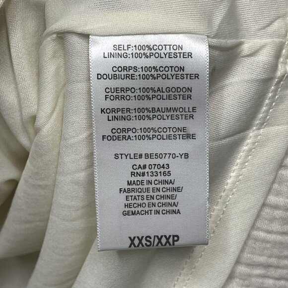 Anthropologie Eri + Ali Boho Pheasant Dress XXS Cream - Picture 3 of 6